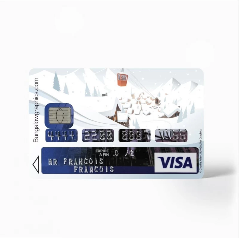 Sticker carte bancaire - Jour blanc