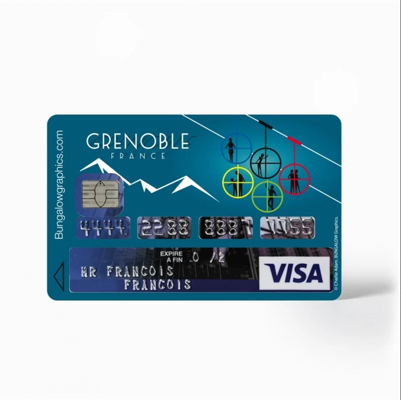 Sticker carte bancaire - Grenoble
