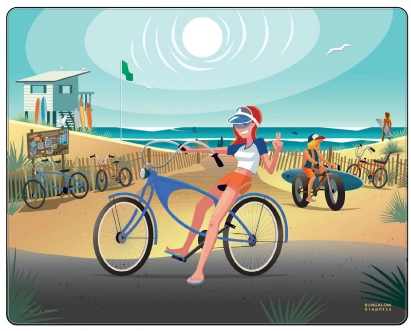Tapis de souris Beach Bikes